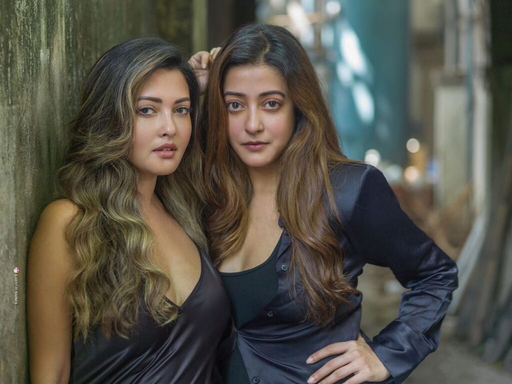 Raima Sen with Riya Sen