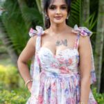 Jyothi Rai Pink Mini Skirt Look